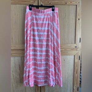 Maurice’s Pink Tie-Dye Maxi Skirt Sz L